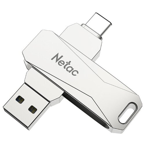 USB флешка Netac U782C 128Gb metal USB 3.0 + TypeC (NT03U782C-128G-30PN)