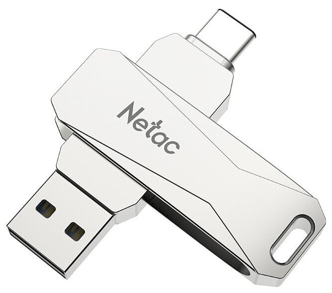 128Gb Netac U782c metal USB 3.0 + TypeC (nt03u782c-128g-30pn)