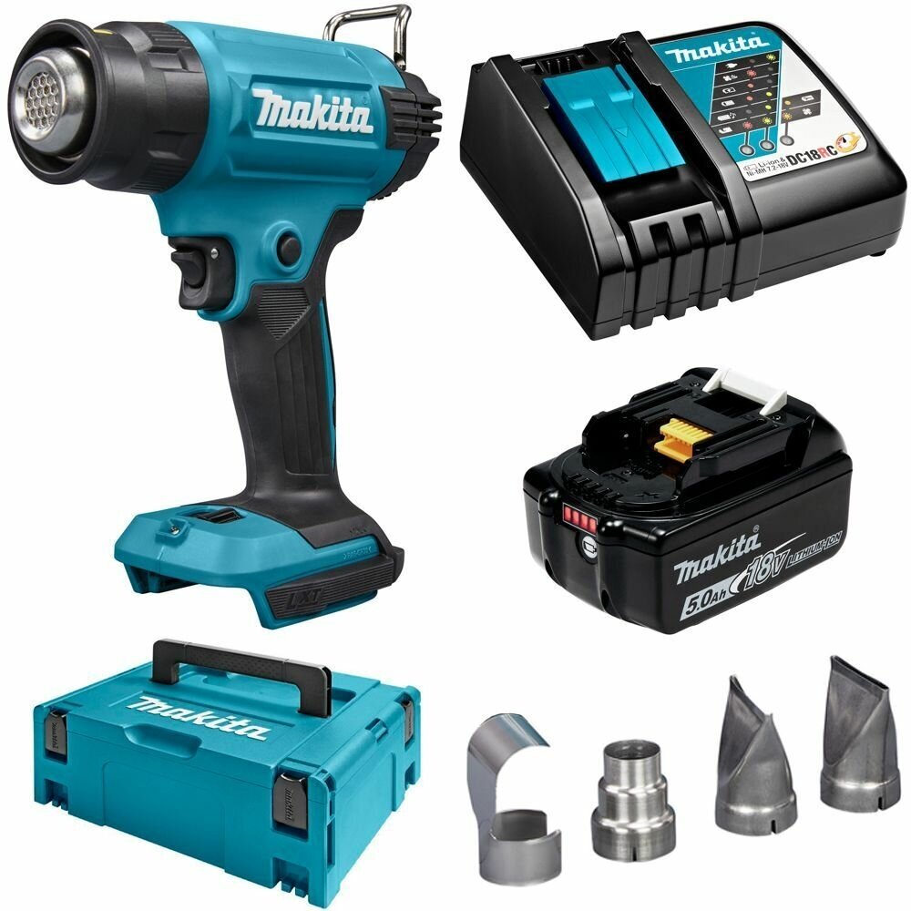 Фен строительный Makita DHG181RT1J - фотография № 4