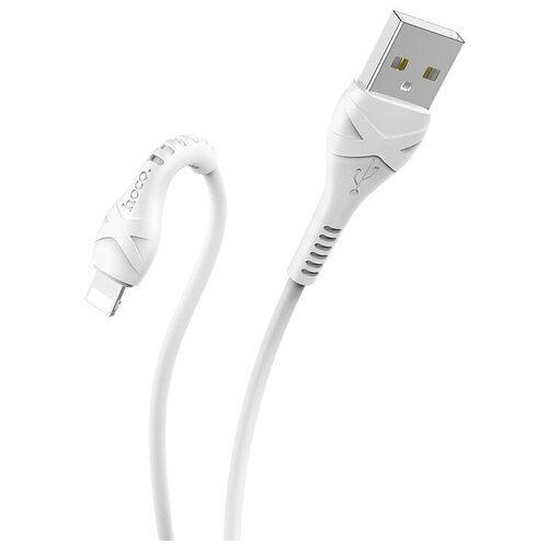 usb кабель hoco x37 cool power lightning 8 pin 2 4а 1м pvc белый USB кабель HOCO X37 Cool Power Lightning 8-pin, 2.4А, 1м, PVC (белый)
