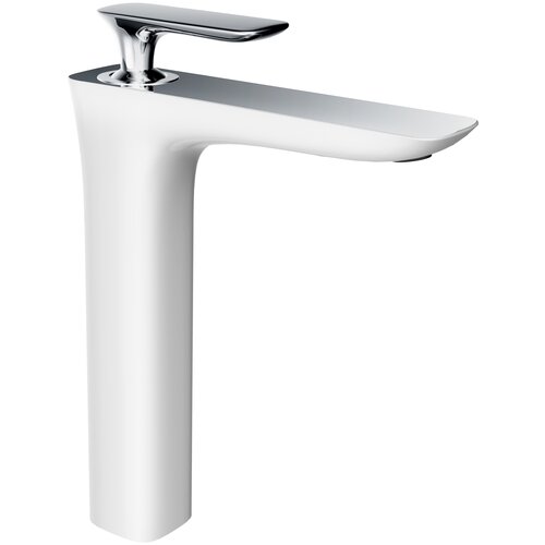 фото Смеситель для раковины altro bagno aperto (aperto 010206 bicr) хром/белый altrobagno