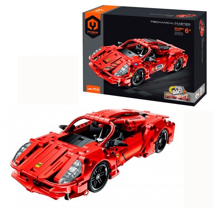 Конструктор iM.Master Красный спорткар инерционный, Техник, серия Mechanical Master