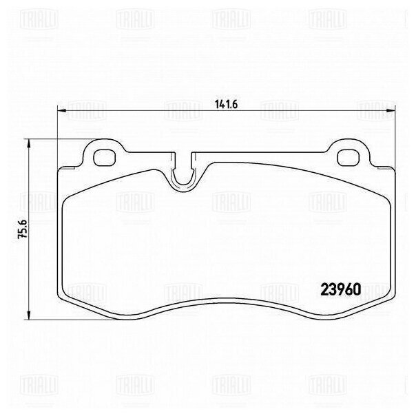 Колодки торм. для а/м Mercedes S (W221) (05-) диск. перед. (PF 4283), TRIALLI PF4283