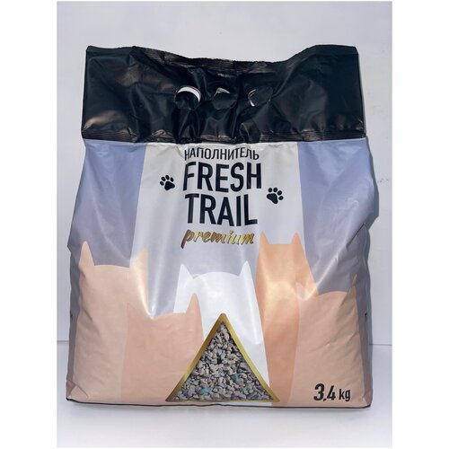 FRESH TRAIL PREMIUM наполнитель для кошачьего туалета 3,4 кг (аналог Fresh Step Extreme) fresh step extreme впитывающий наполнитель для кошачьего туалета 18л