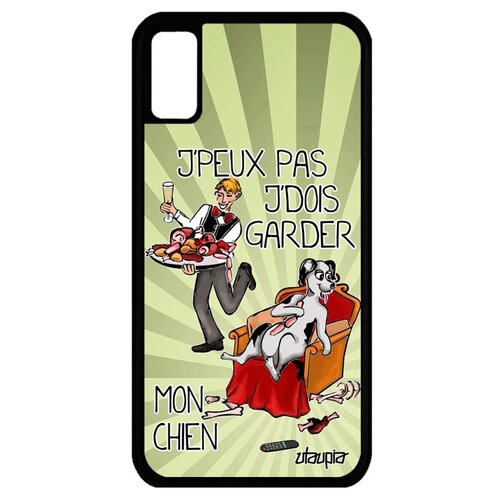 фото Чехол для мобильного apple iphone x, "не могу - у меня собака!" комикс пародия utaupia