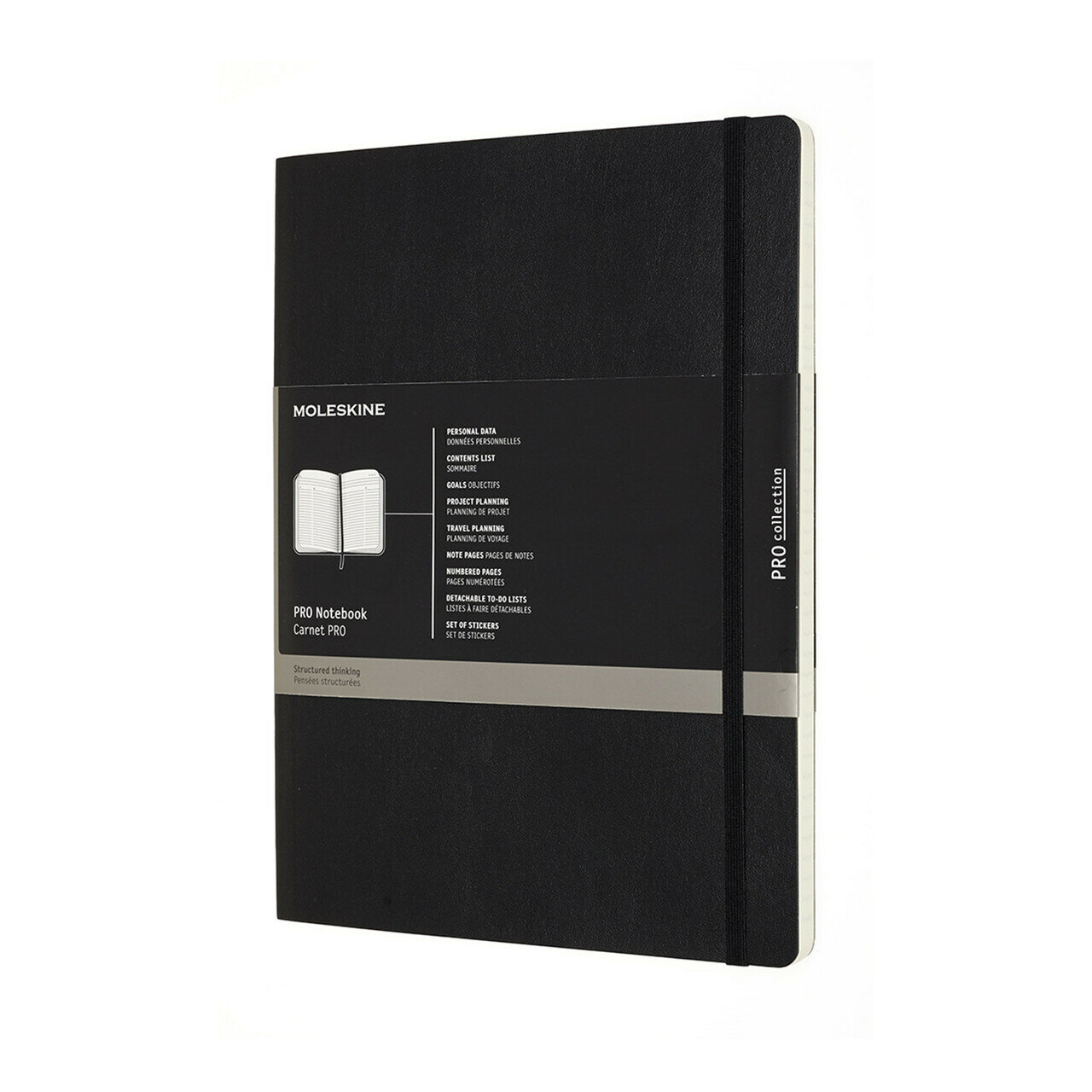 Блокнот Moleskine PROFESSIONAL SOFT XL 190х250мм 192стр. мягкая обложка фиксирующая резинка черный - фото №9