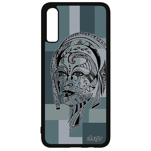 фото Чехол на смартфон samsung galaxy a70, "портрет женщины" цветок трибал utaupia