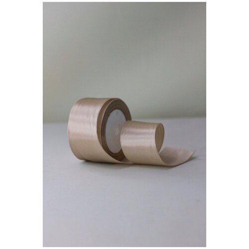 Лента атласная 50 мм бледно-бежевый