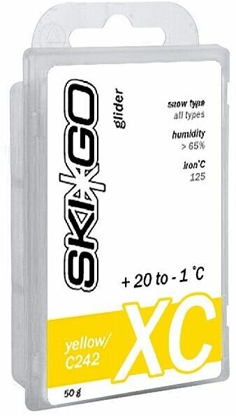 Парафин SkiGo XC Yellow +20/-1, 60 г