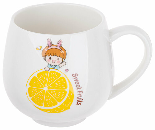 Кружка керамическая PERFECTO LINEA Sweet fruits лимон 350 мл (17-301111)