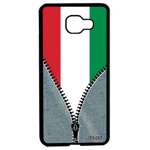 фото Чехол на мобильный samsung galaxy a5 2016, "флаг венгрии на молнии" патриот страна utaupia