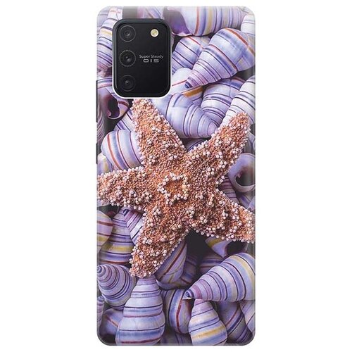 фото Чехол - накладка artcolor для samsung galaxy s10 lite / a91 с принтом "сиреневые ракушки" re:pa