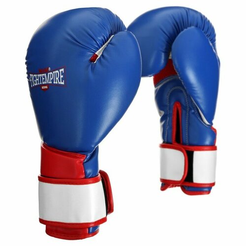 Перчатки боксёрские FIGHT EMPIRE, ELITE, синие, размер 10 oz перчатки боксёрские детские fight empire красные размер 10 oz