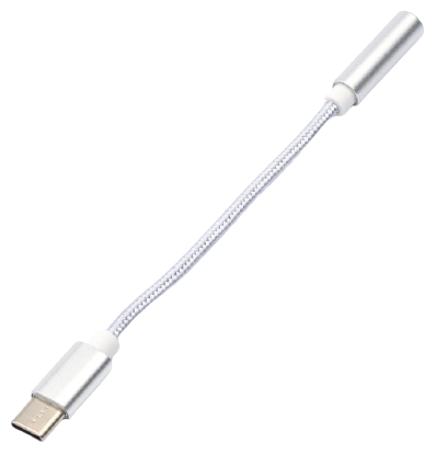 Переходник/адаптер Atcom USB Type-C - jack 3.5 mm (AT2809), 0.1 м, серебристый