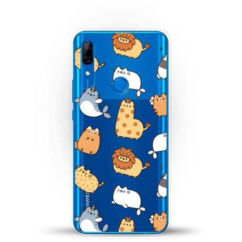фото Силиконовый чехол котики на huawei p smart z andy & paul