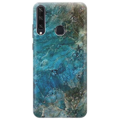 фото Чехол - накладка artcolor для huawei y6p с принтом "синий мрамор" re:pa