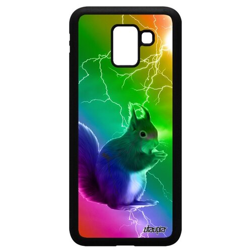 фото Чехол на смартфон galaxy j6 2018, "белка" белочка рыжая utaupia