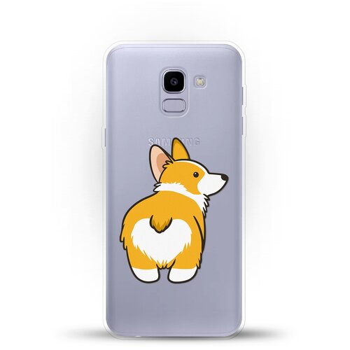 фото Силиконовый чехол корги на samsung galaxy j6 (2018) andy & paul