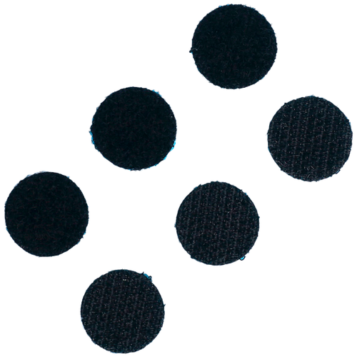 фото Липучка на клеевой основе "круг", набор 55 шт, размер 1 шт 1,5 см, цвет черный 4296210 сималенд