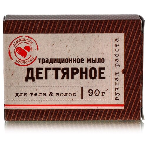 Домашняя аптечка Мыло кусковое Дегтярное, 90 г