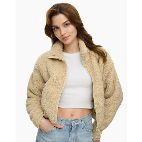 фото Куртка gloria jeans зимняя, размер l (48-50), бежевый