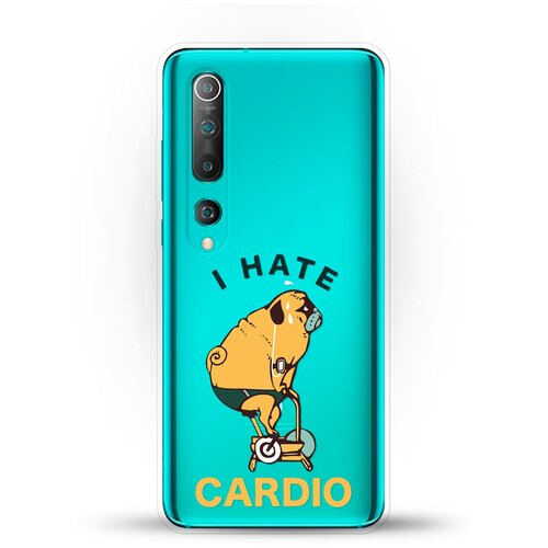 фото Силиконовый чехол не люблю кардио на xiaomi mi 10 andy & paul