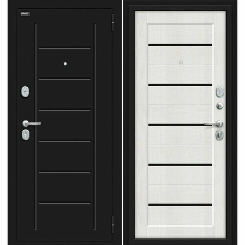 Борн Букле черное Bianco Veralinga, дверь входная входная дверь райт букле черное cappuccino veralinga дверь металлическая 205 86