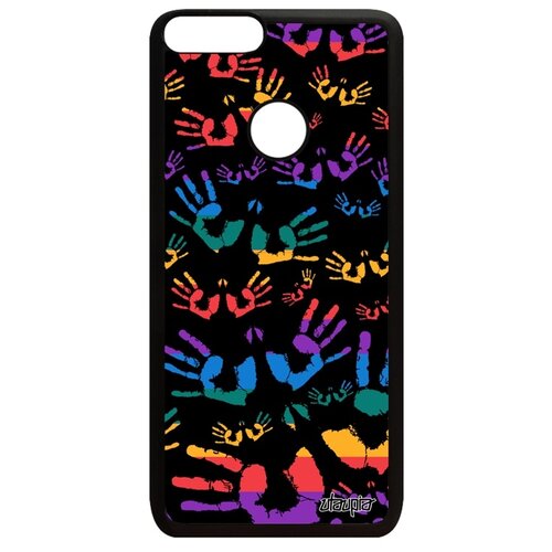 фото Чехол для телефонов p smart 2018, "отпечаток ладони" радуга arm utaupia
