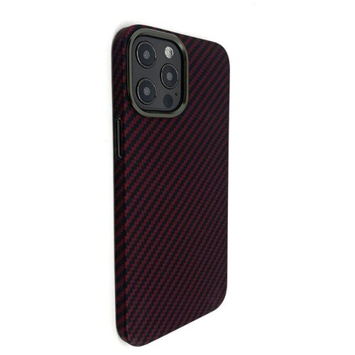 фото Чехол k-doo kevlar case для iphone 12/12 pro красно-чёрный карбон