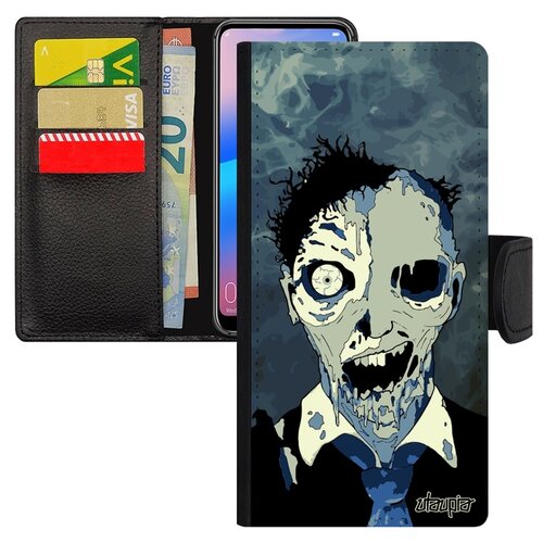 фото Чехол книжка на мобильный p30 lite, "зомби" оживший сплэттер utaupia
