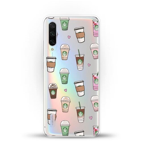 фото Силиконовый чехол кофе на xiaomi mi cc9e andy & paul