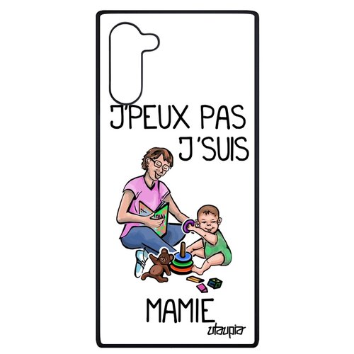 фото Чехол для samsung galaxy note 10, "не могу - стала бабушкой!" карикатура бабуля utaupia