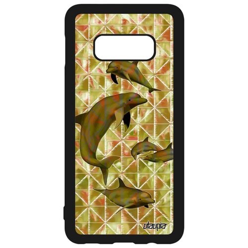 фото Чехол для смартфона samsung galaxy s10e, "дельфины" гринды соталия utaupia