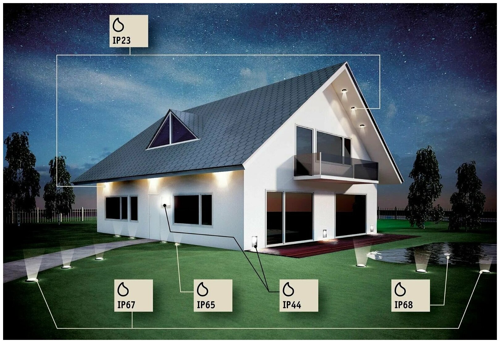 Уличный настенный светильник Ideal Lux - фото №3