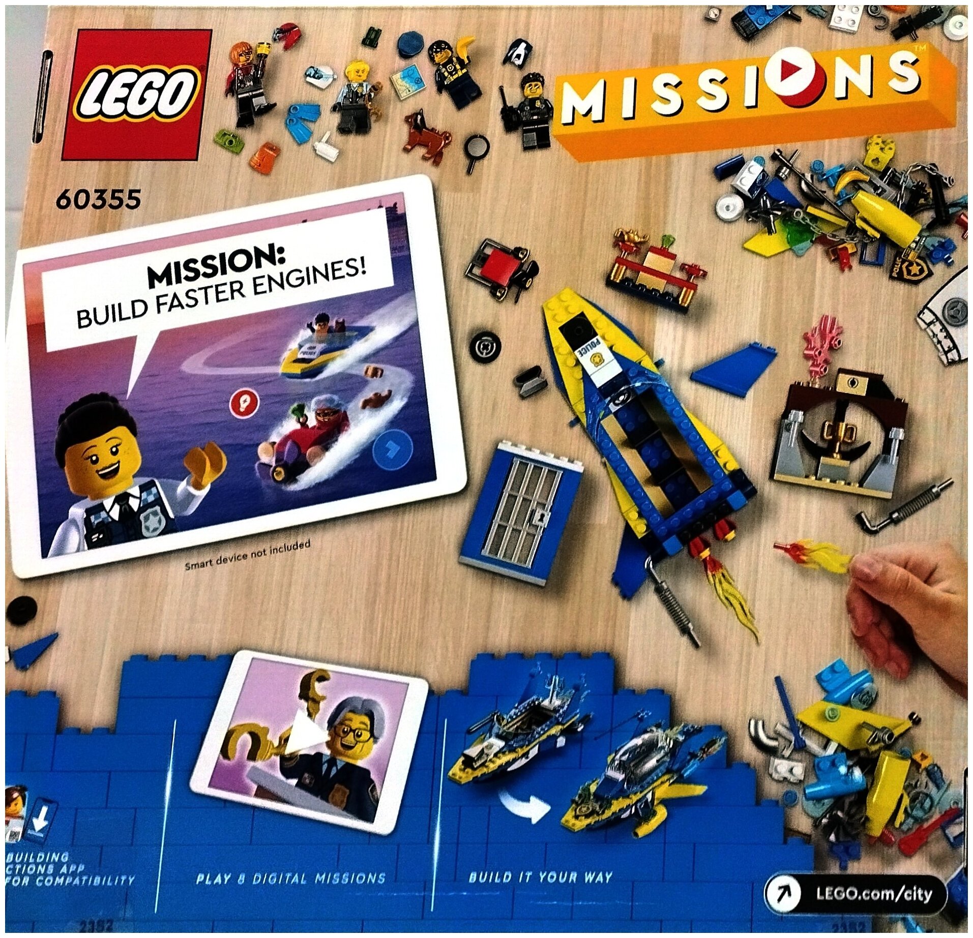 Конструктор Lego City Missions Water Police Detective Missions [60355] - фото №6