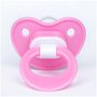 Соска - пустышка ортодонтическая, силикон, для детей и малышей от 0 месяцев, с колпачком, цвет розовый