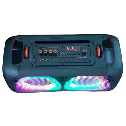 Колонка акустическая портативная DG1176 PARTY BOX Караоке бумбокс подсветкапультмикрофонbluetooth AUXUsbmicro-CDFMАудио входРемень 859900₽