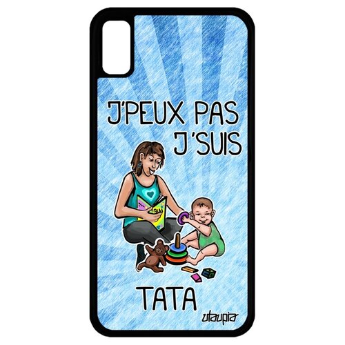 фото Чехол для мобильного iphone xr, "не могу - стала тетей!" карикатура семья utaupia