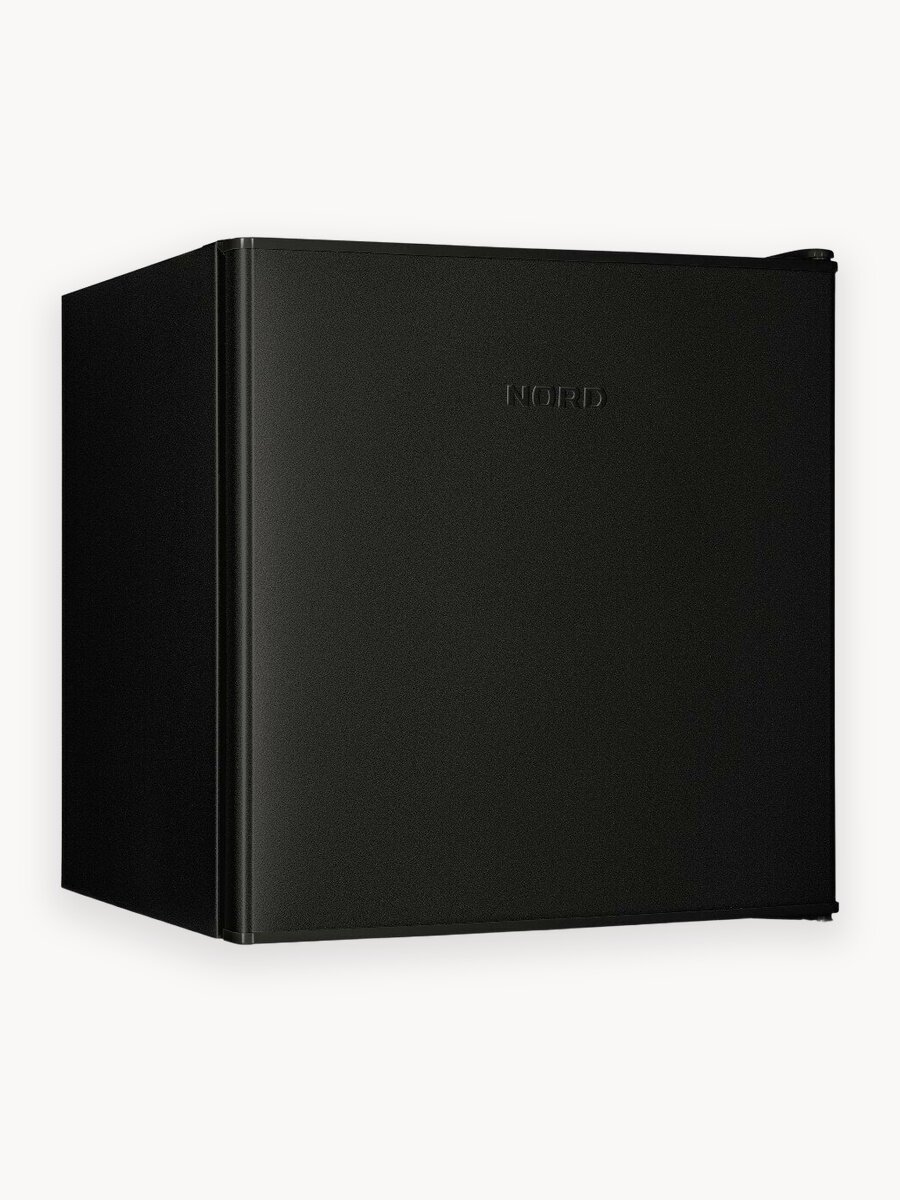 Холодильник NORD NR 402 B, объем 60 л, перенавешиваемая дверь, однокамерный, черный матовый