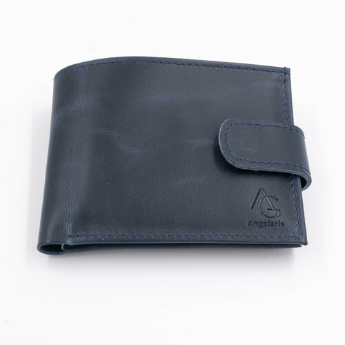 Кошелек Angelaris, фактура гладкая, синий
