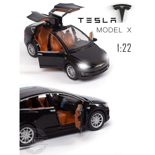 фото Машинка тесла / металлическая модель tesla model x toys