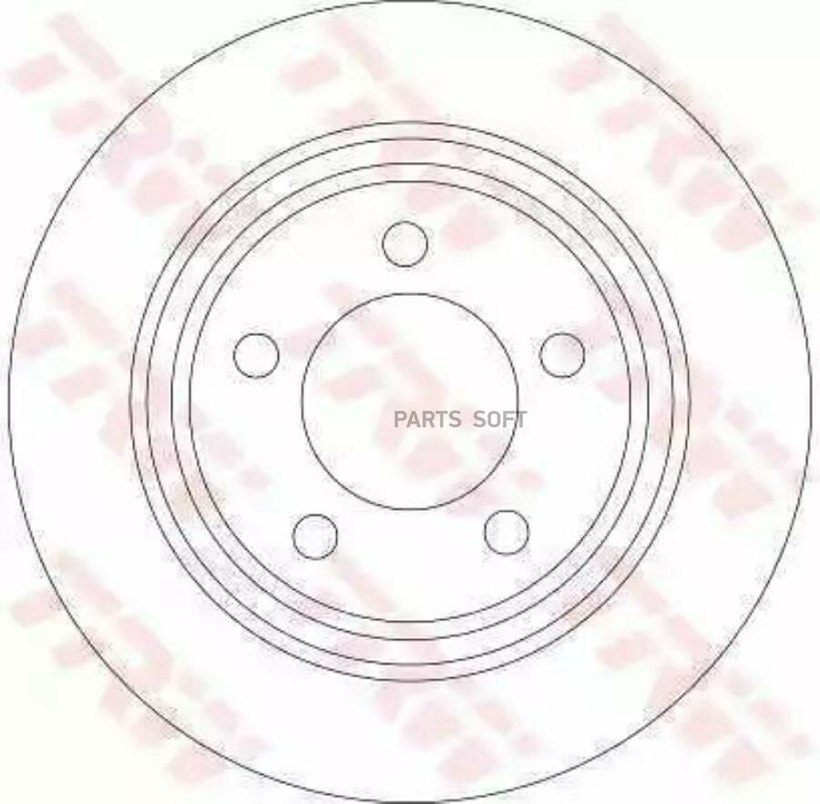 TRW DF4420 Диск торм. зад. MAZDA 3 (BK, BL) 03-14 280x11