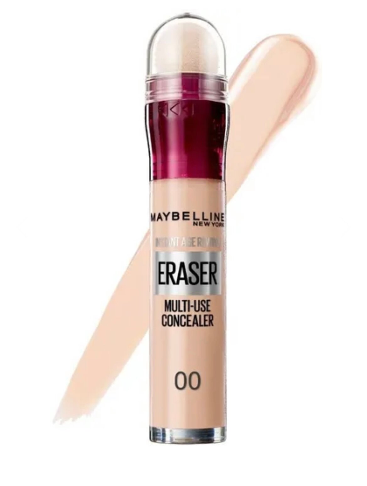 MAYBELLINE NY Консилер Eraser Eye, оттенок 00, Слоновая кость