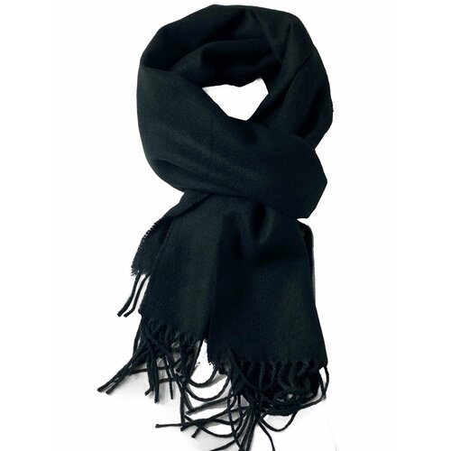 Шарф Florento,196х33 см, универсальный, черный шарф florento 196х33 см универсальный бежевый