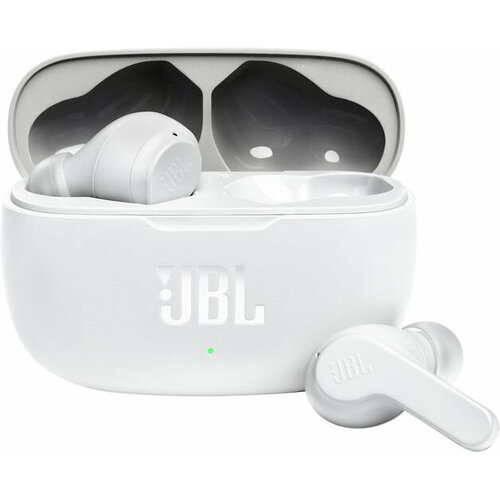 Гарнитура вкладыши JBL Wave 200TWS белый беспроводные bluetooth в ушной раковине JBLW200TWSWHTIN 768800₽