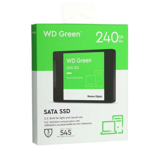 Накопитель SSD 2.5'' Western Digital WD Green 240GB SATA 6Gb/s SLC 545MB/s MTTF 1M 7nm - фото №17