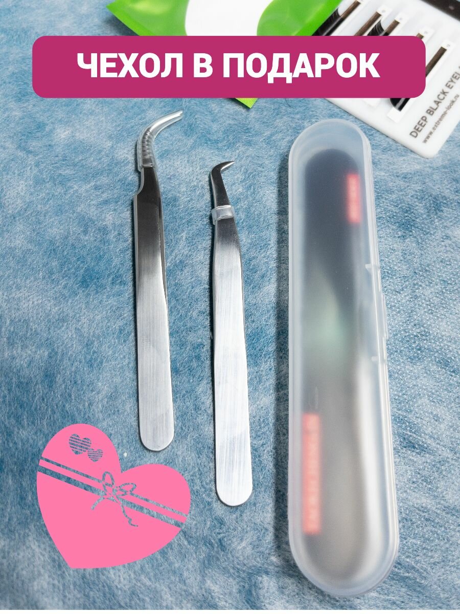 Пинцеты для наращивания ресниц и пучков — фото 1