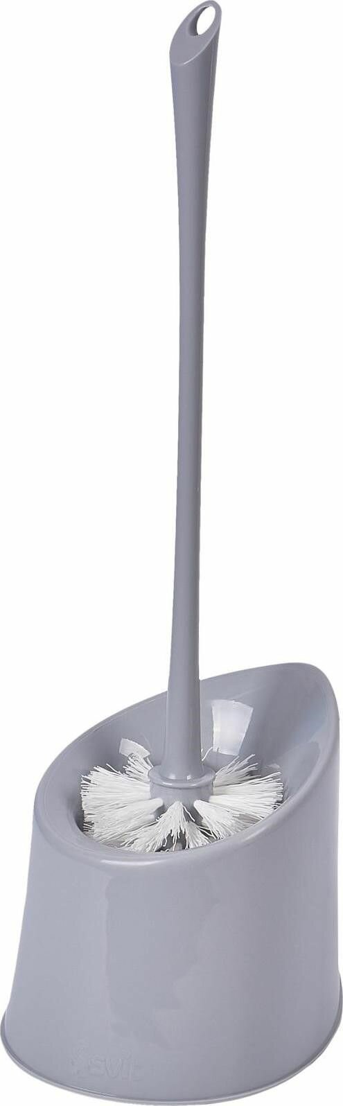 Набор д/туалета Spin&Clean Vogue 138х170х410 полипропилен серебряный