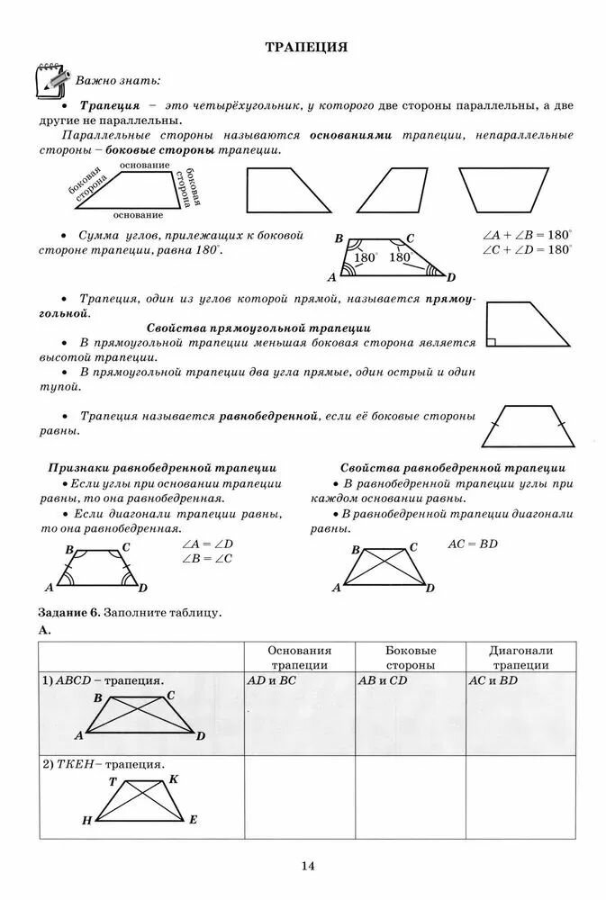 Геометрия 8 класс. Тетрадь-тренажер — фото 1