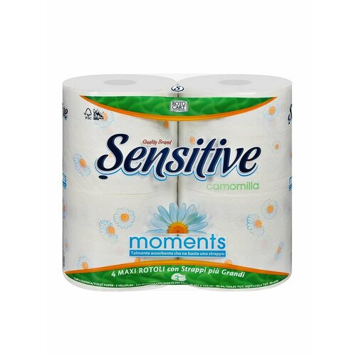 Туалетная бумага Sensitive белый